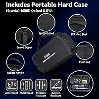 Vista 7 de Juego de micrófonos inalámbricos para cantar, discursos y eventos, receptor de doble micrófono de 2.4 GHz, 200 pies, bolsa de almacenamiento