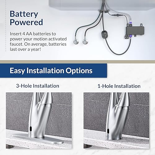 Miniatura 5 de Bio Bidet - Grifo de cocina con sensor de movimiento hecho de níquel cepillado