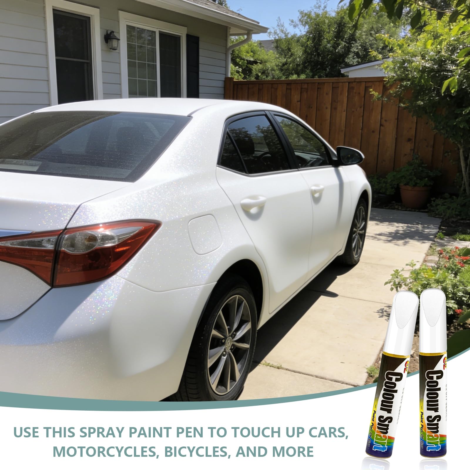 Bellanova Pintura para Coche 12ml x 2, Reparador Arañazos Coche, Rotulador Arañazos Coche para Carrocería, Pintura Llantas Coche para Pequeños Daños (Blanco perlado) — view 7