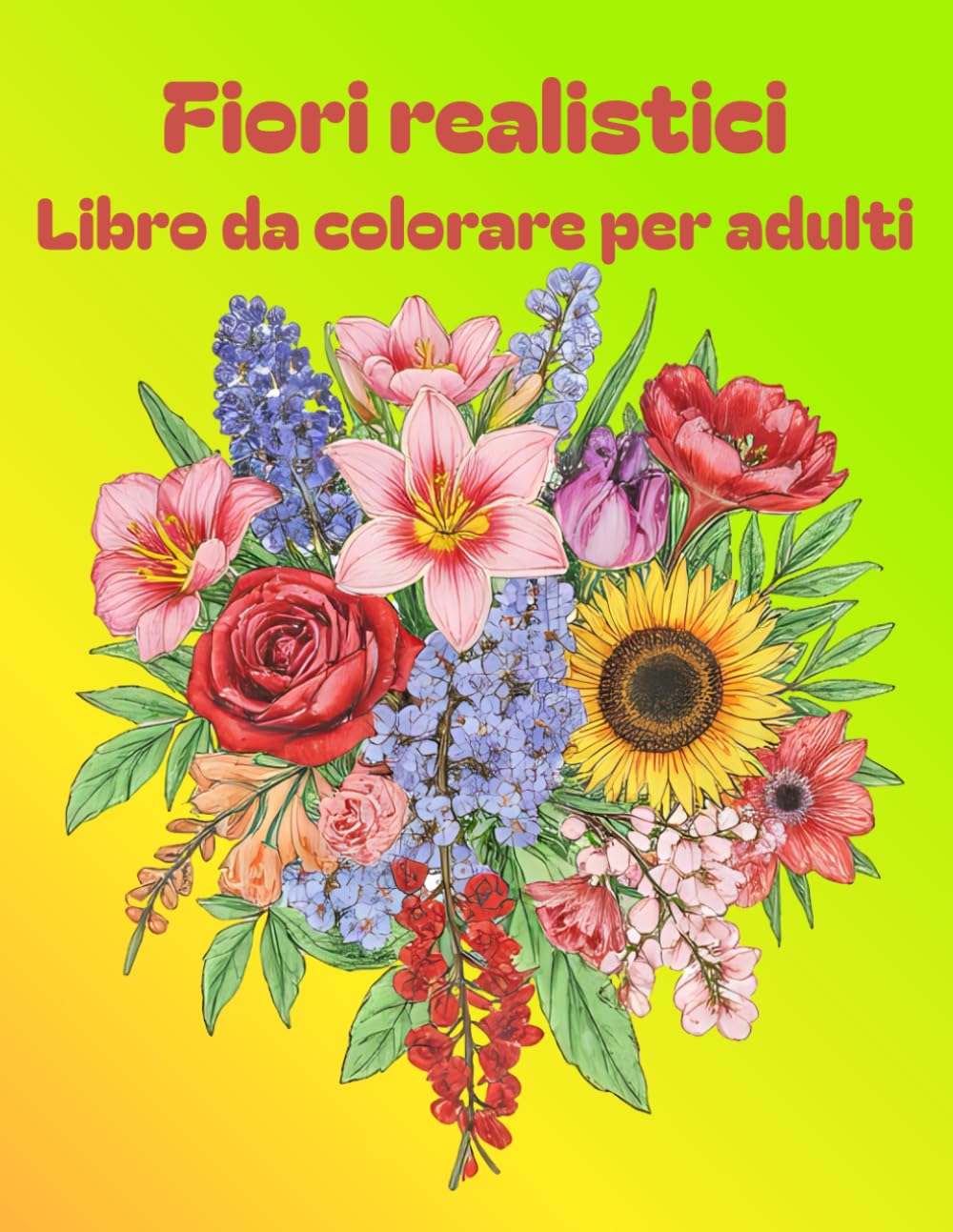 Fiori realistici - Libro da colorare per adulti: Illustrazioni botaniche | Regalo | Pausa creativa | 50 motivi unici | Illustrazioni line art altamente dettagliate | Perfette per rilassarsi