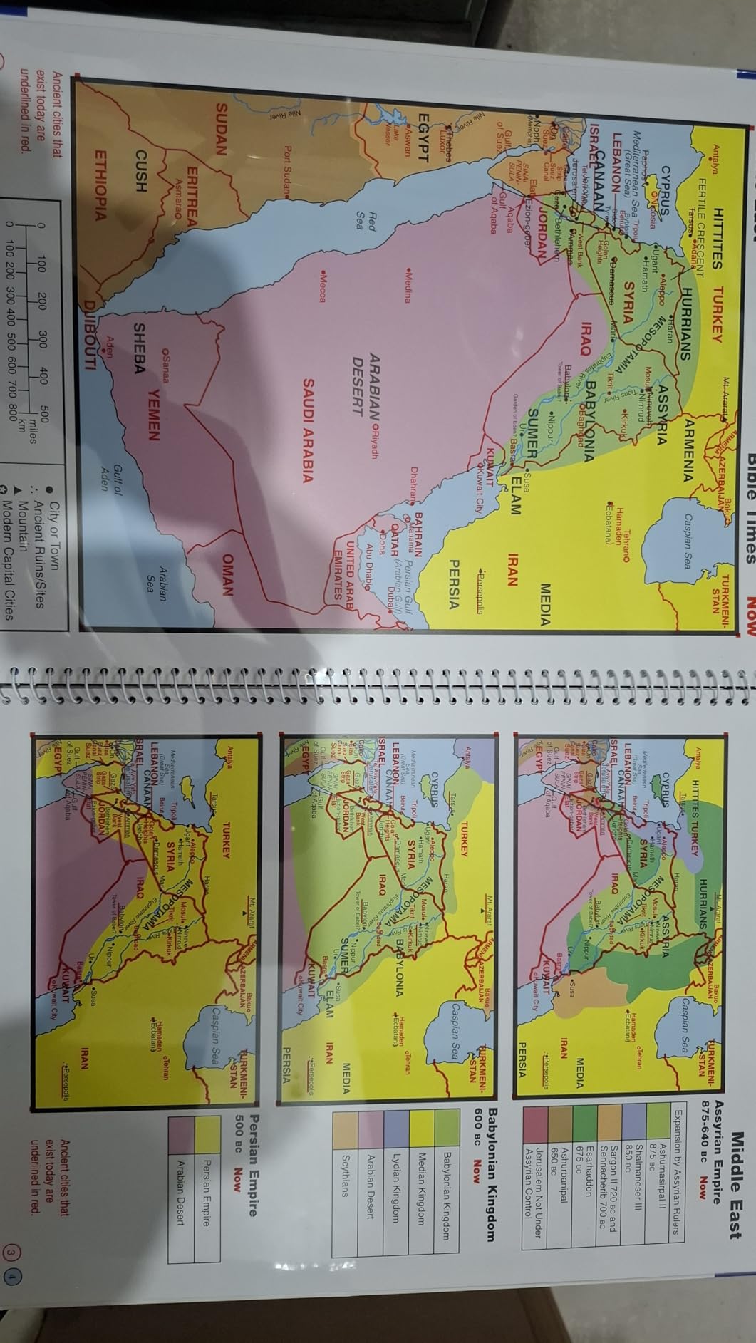 Deluxe Then and Now Bible Maps: New and Expanded Edition : Rose ...