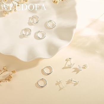 Boucles D'oreilles Clous Femme Silver Pop En Argent 925/000 Motif Carré