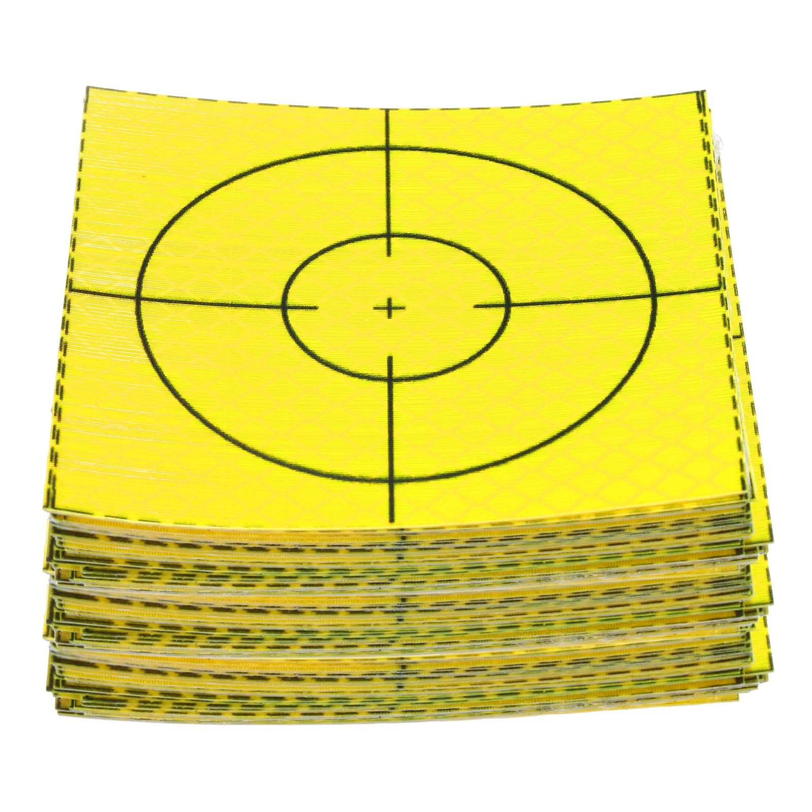 QUARKZMAN 80 Feuilles Réfléchissantes De Relevé 80mm X 80mm Autocollantes Cibles De Topographie Marque Adhésive Feuille Réfléchissante Pour Inspection Navale Mesure Tunnel Vert