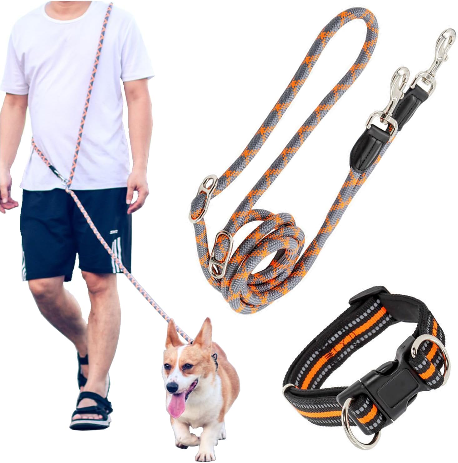 Heelay Hands Free Dog Leash, 8.2ft Multifunctional