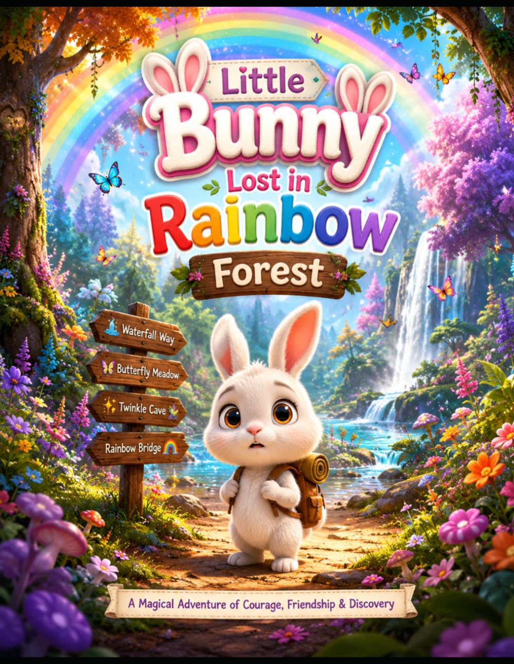 Little Bunny Lost in Rainbow Forest: A Magical Adventure of Courage, Friendship & Discovery