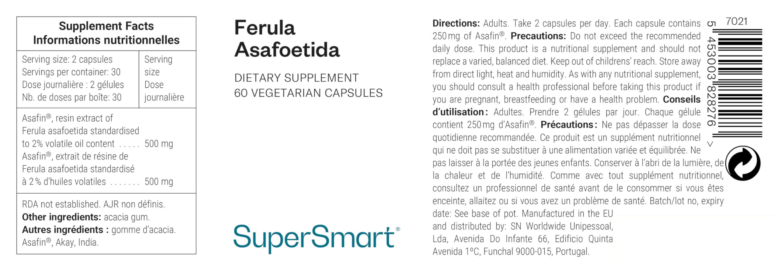Ferula Asafoetida - L’”Amie du Ventre” - Digestion - Vegan - SuperSmart