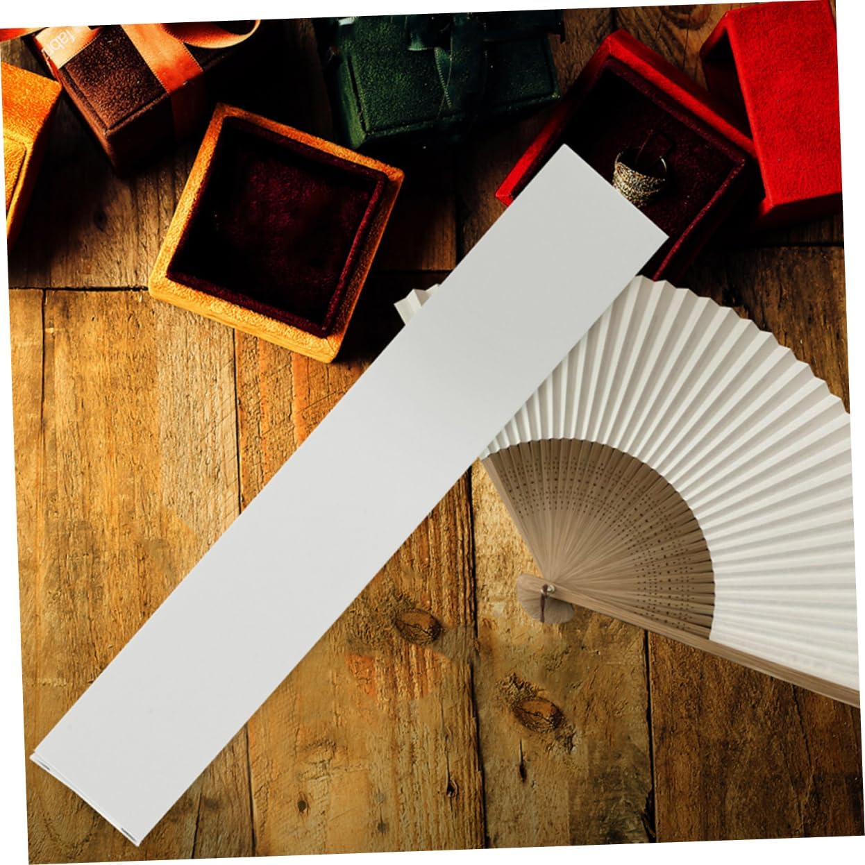 DONFAMDS 25pcs Folding Fan Storage Box Decorative Paper Cases for Japanese Folding Fans Practical and Elegant Organizers for Home Parties and Design for Various Items image 4