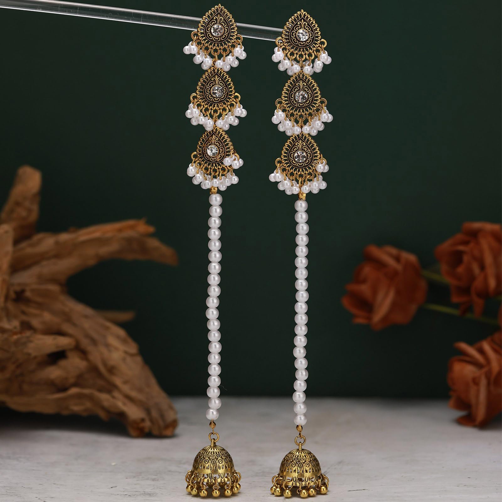 Postes de oreja para decoración móvil, mecanismo de cierre seguro, joyería para mujeres, pensamientos de regalo, mezcla de metal, postes oscilantes — view 3