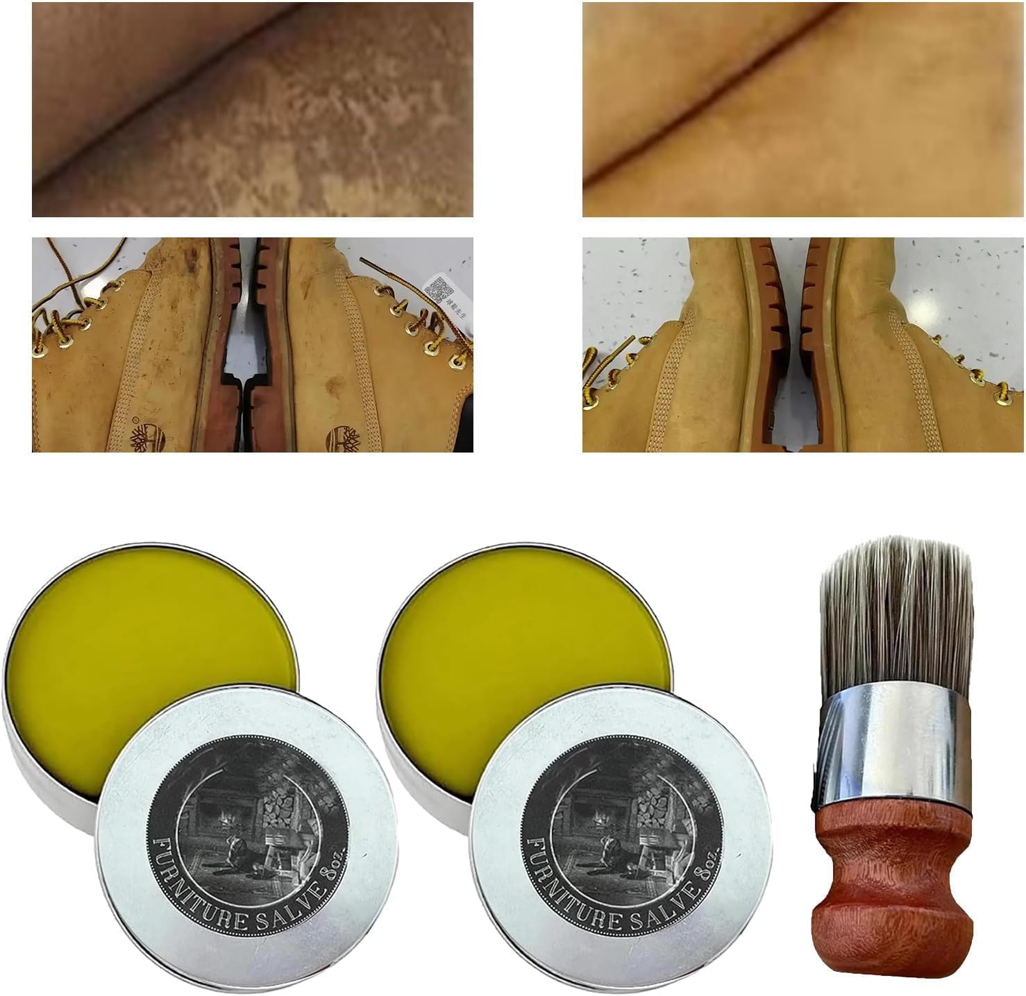 Ditip Wise Owl Furniture Salve for Leather, 2 Pack Leather