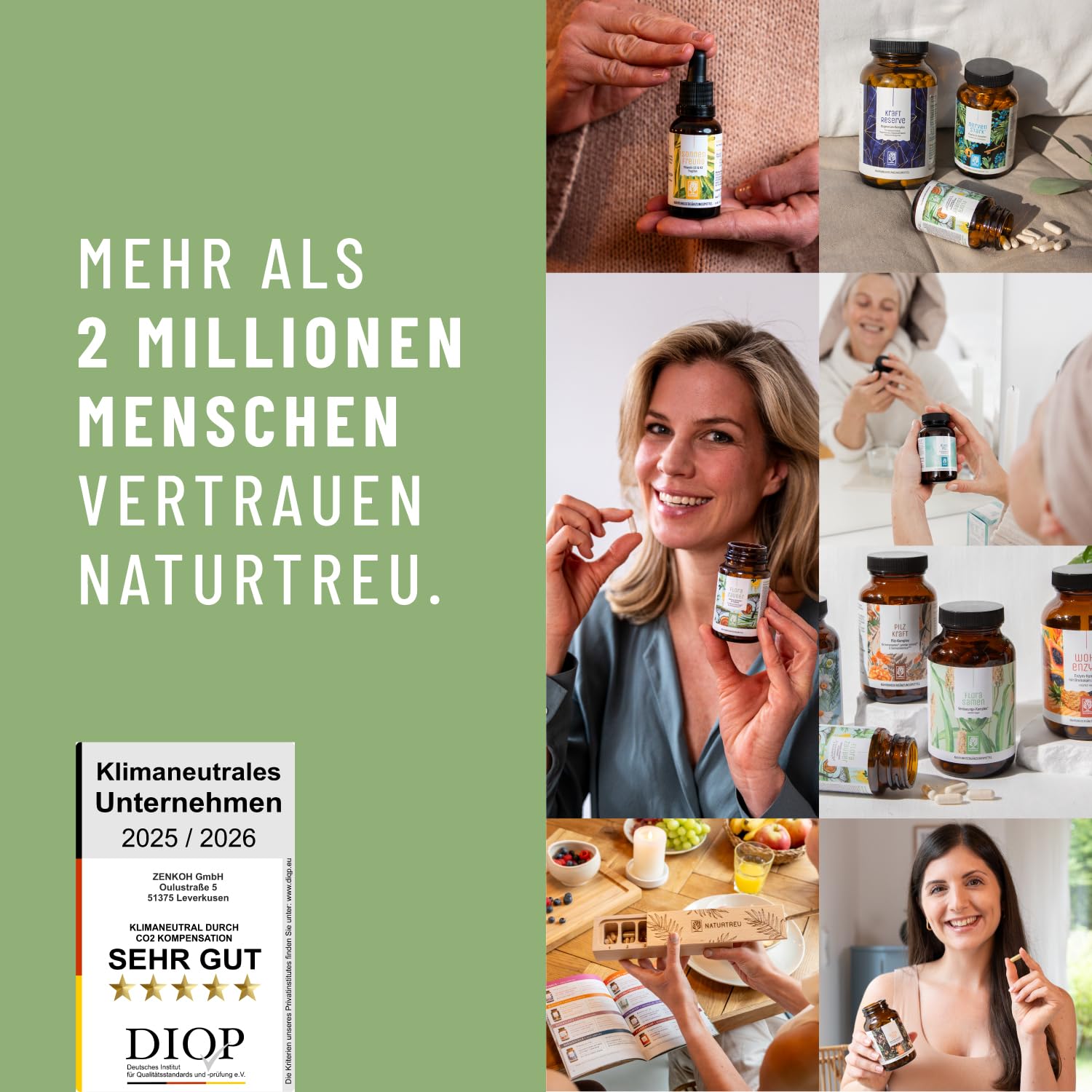NATURTREU® Kulturen Komplex magensaftresistent & vegan - 23 Bakterienstämme ohne Inulin - Komplex u.a. mit Lactobacillus & Bifidobakterien, 60 Kapseln