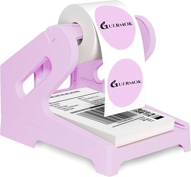 Guermok Thermal Shipping Label Holder for Rolls & Fan-Fold Fragile Stickers