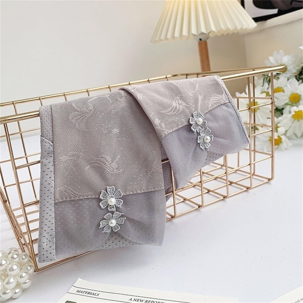 Thin sun protection gloves, women's lace all finger elastic touch screen gloves