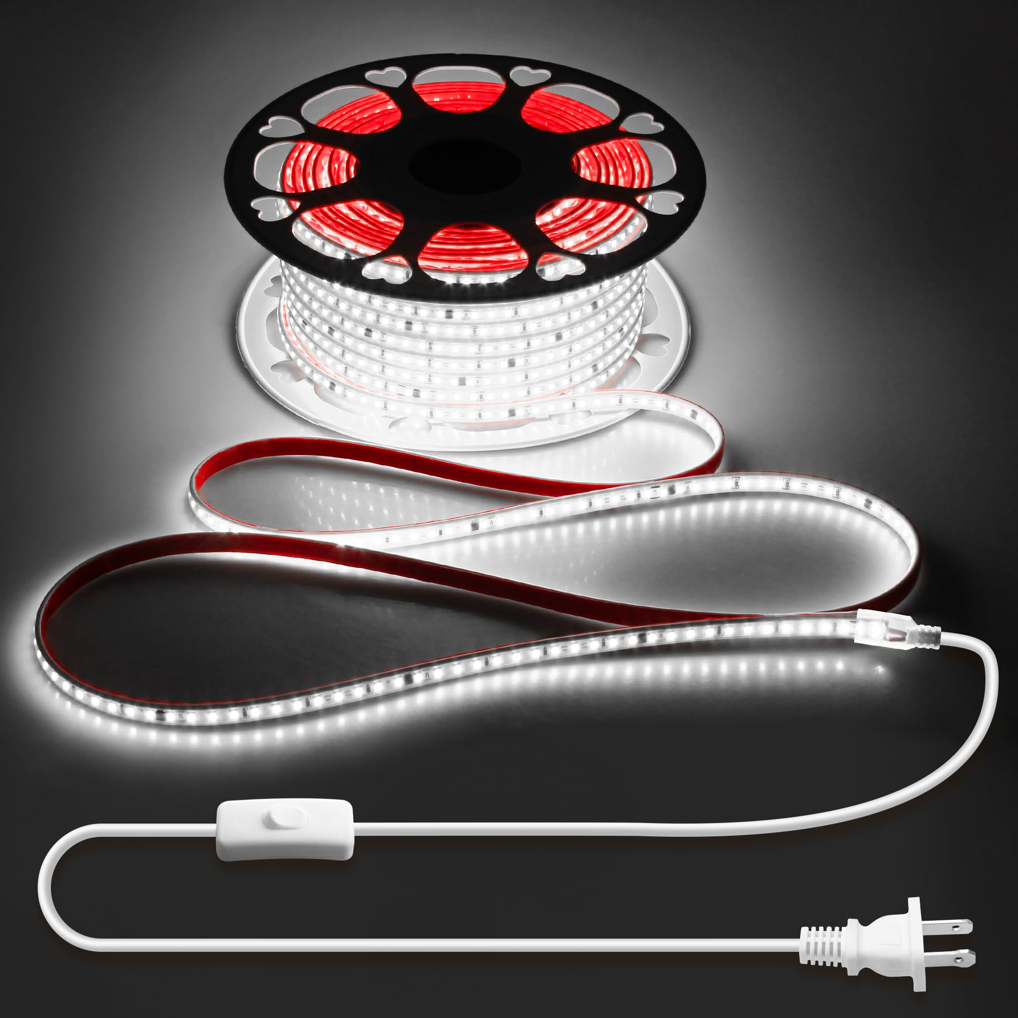 120V LED Strip Lights White 150FT