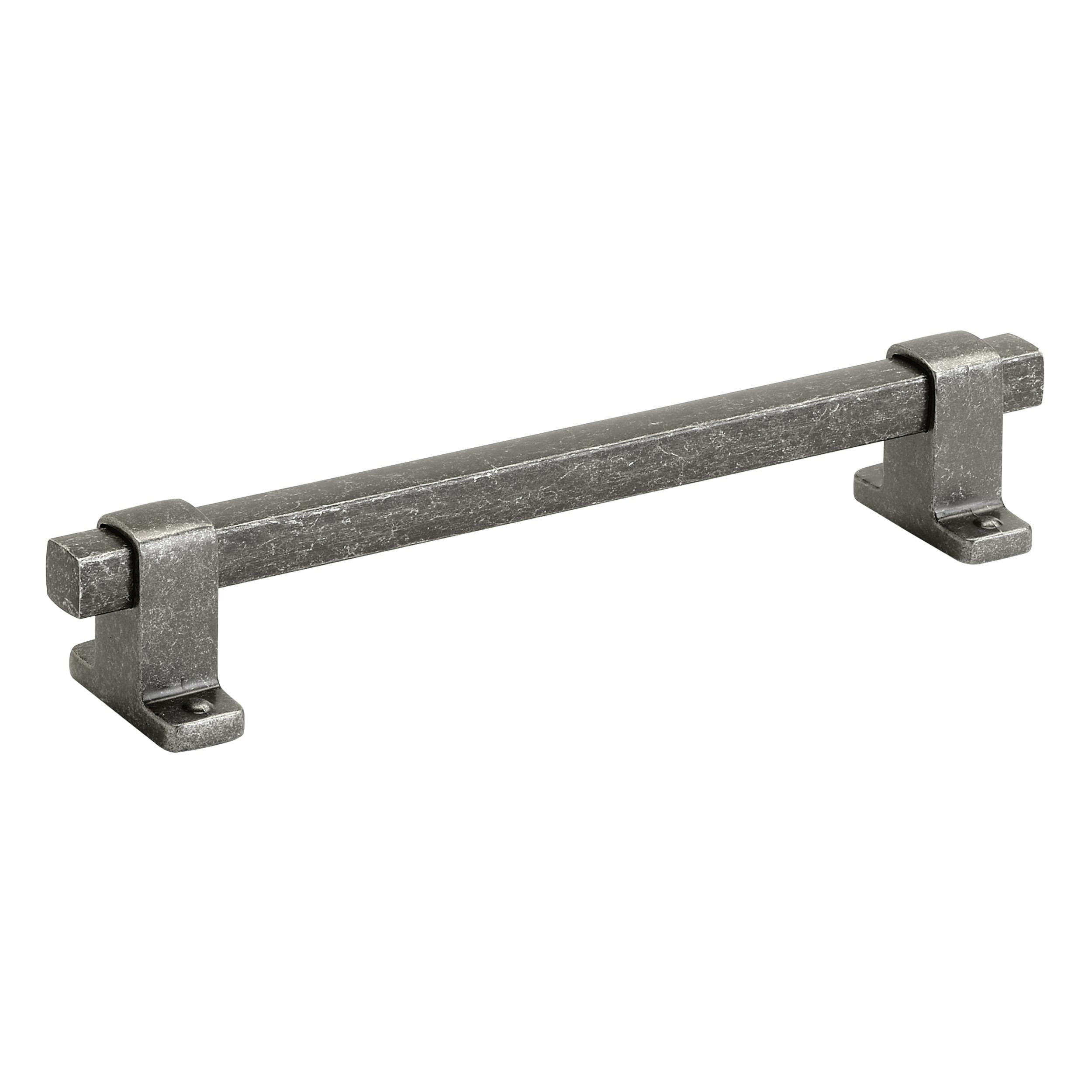 Photo 1 of Amerock | Cabinet Pull | Antique Iron | 6-5/16 inch (160 mm) Center-to-Center | Rockwell | 1 Pack | Drawer Pull | Drawer Handle | Cabinet Hardware 1 Count (Pack of 1)