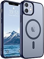 Vista 261 de SUPFINE - Funda magnética para iPhone 13 Pro Max (compatible con MagSafe), (protección contra caídas de grado militar de 10 pies), delgada, Negro