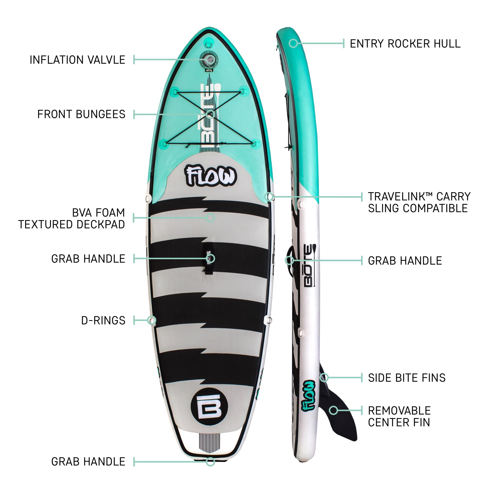 Amazon | Bote 8' FLOW Aero- Native 22 空気注入式 スタンド