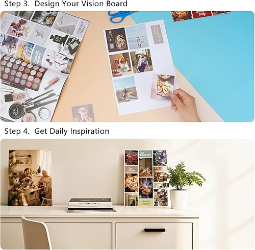 Miniatura 10 de FOUNCY Vision Board Book - Más de 1200 imágenes inspiradoras y citas suministros de tablero de visión para visualizar, manifestar tus sueños y