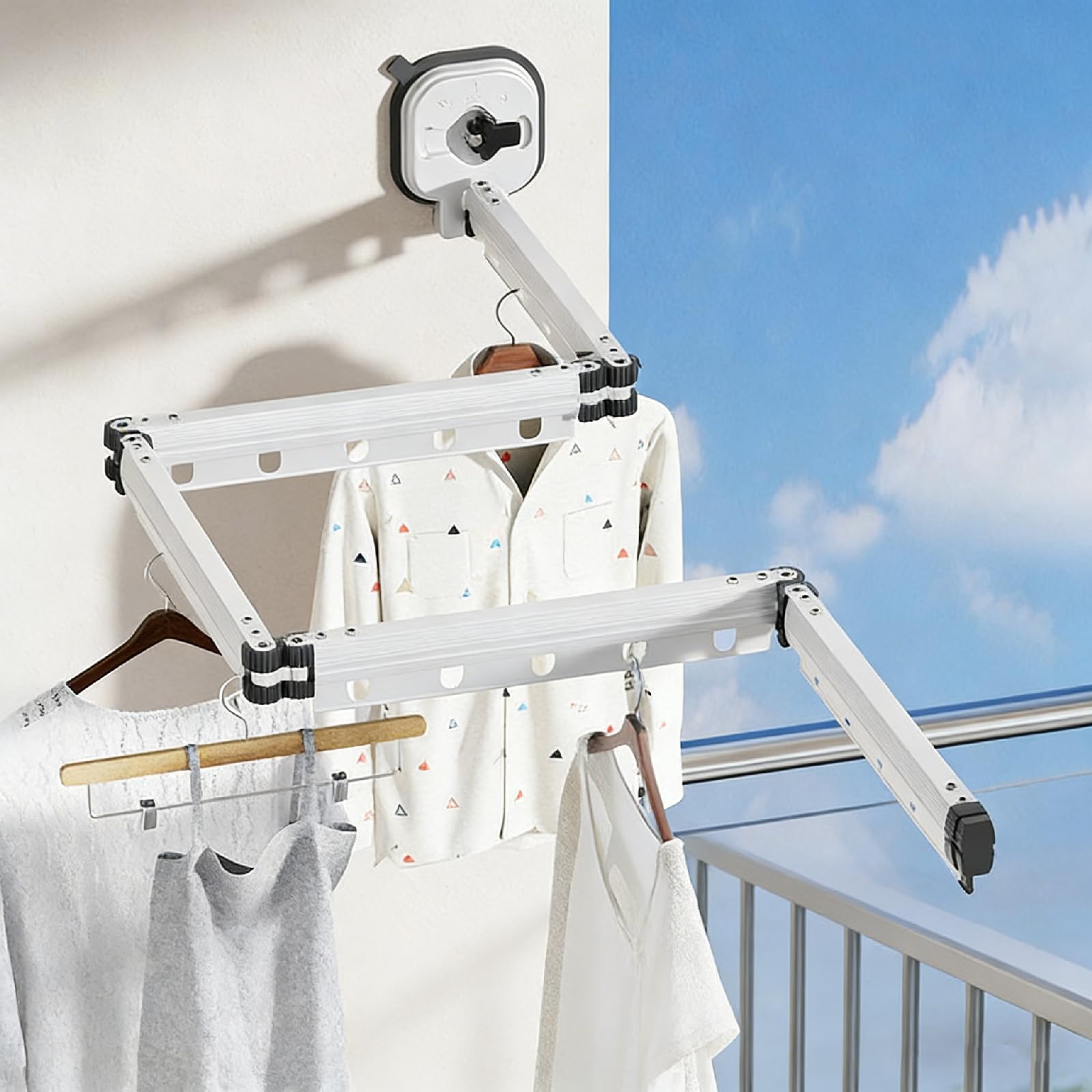 GLDYTVF Foldable Shower Curtain Rod Waterproof Tension Rod for Bathroom Adjustable Telescopic Shower Pole Durable & Easy to Install Space Saving Design Rust Resistant.