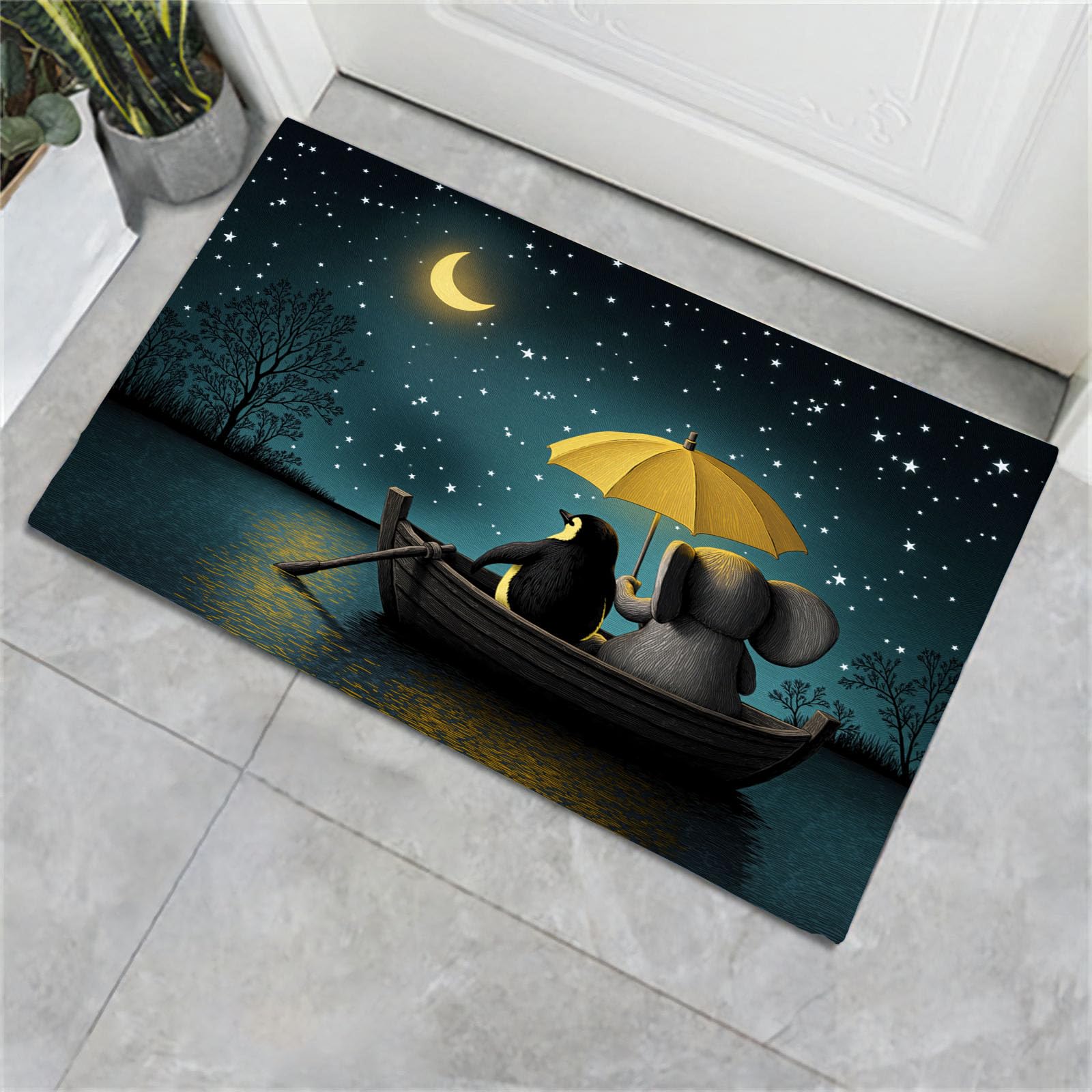 Tapis style animaux lavable pour éviter les glissades sur les sols de la cuisine