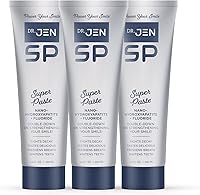 Vista 1 de Dr Jen Super Paste - Pasta de dientes natural remineralizante con 10% de nanohidroxiapatita + fluoruro, recomendado por dentistas, para dientes