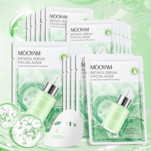 Mascarillas de retinol para el cuidado de la piel, mascarilla hidratante facial a granel, mascarillas faciales de belleza, mascarilla facial para