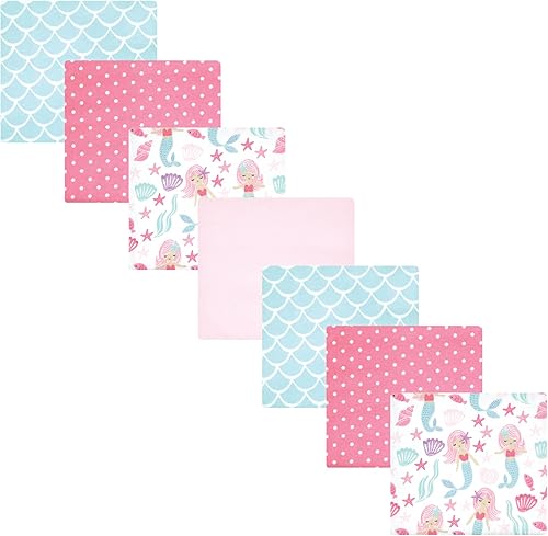 Miniatura 35 de Hudson Baby Paquete de 7 mantas receptoras unisex de franela de algodón para bebé, Dino Friends, talla única Abeja,Azul Verde Dino,Azul