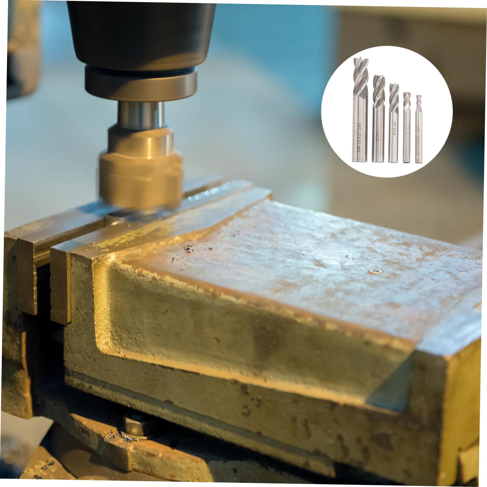 Housoutil 10piezas Brocas De Fresado De Rápido Diámetros De Herramienta De Para Cnc y Taladro Madera y Aleaciones