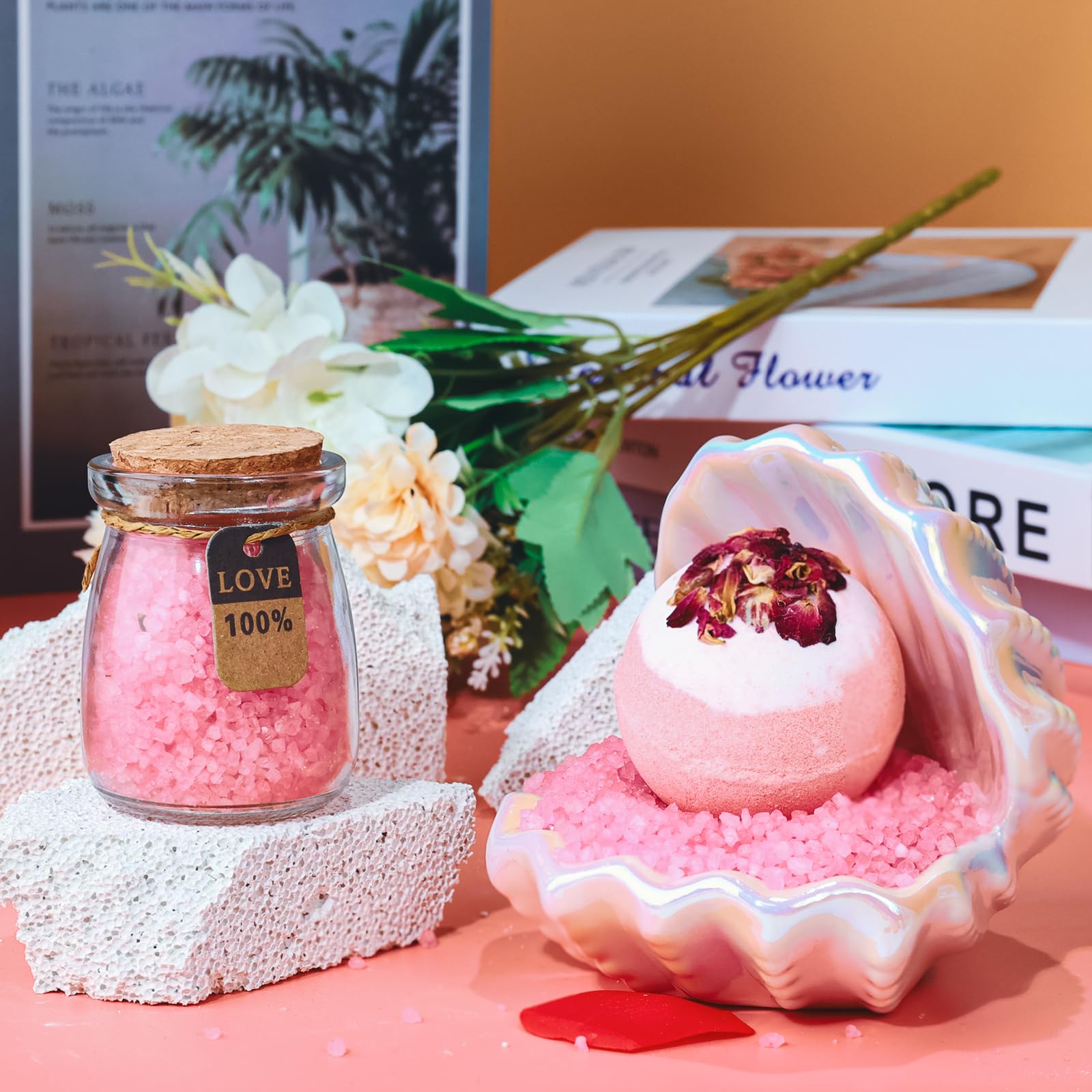 Geschenk für Frauen, Rosenduft Geschenkset mit, perfekt für Geburtstag, Weihnachten, Muttertag & Valentinstag - Geburtstagsgeschen Für Frauen, Personalisierter Becher, Puzzle