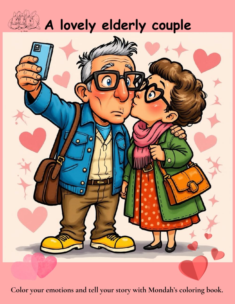 A lovely elderly couple: warm and lovely with gentle smiles sharing love every day with the one our heart longs for.