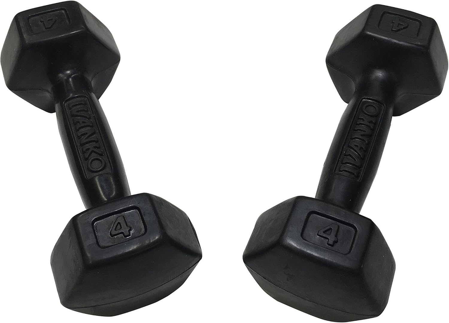 Ivanko Rubber Dumbbells, 4 lbs (PAIR)