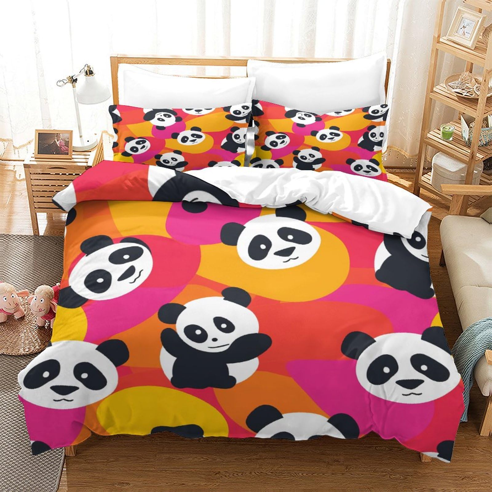 Housse de couette panda pour lit super king size créez un cocon de douceur