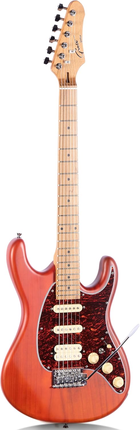 Grote Electric Solid Body Guitar Modern-GST For Beginners (Coma Red)