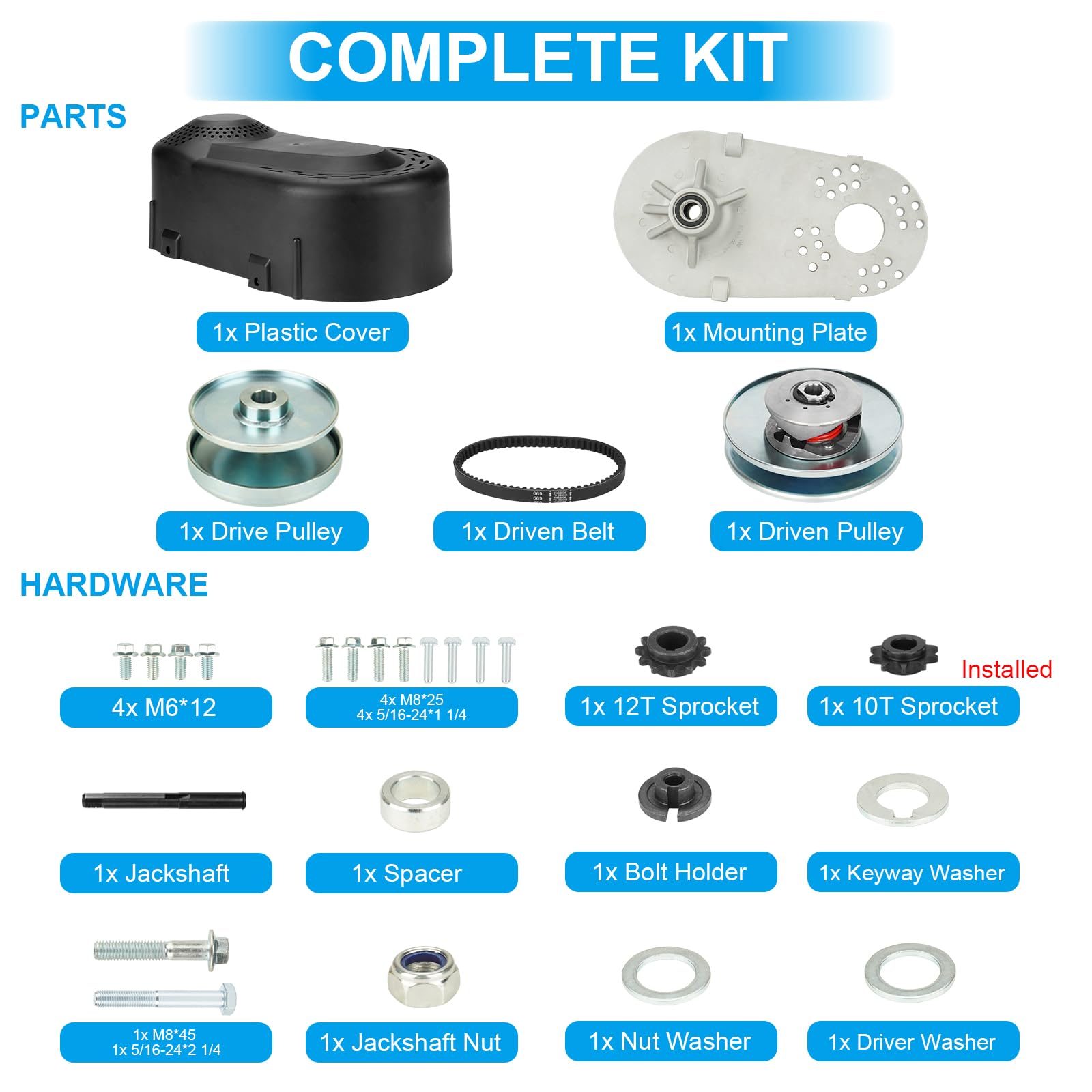 Amazon.com: Youxmoto 30 Series Torque Converter for Predator 212CC