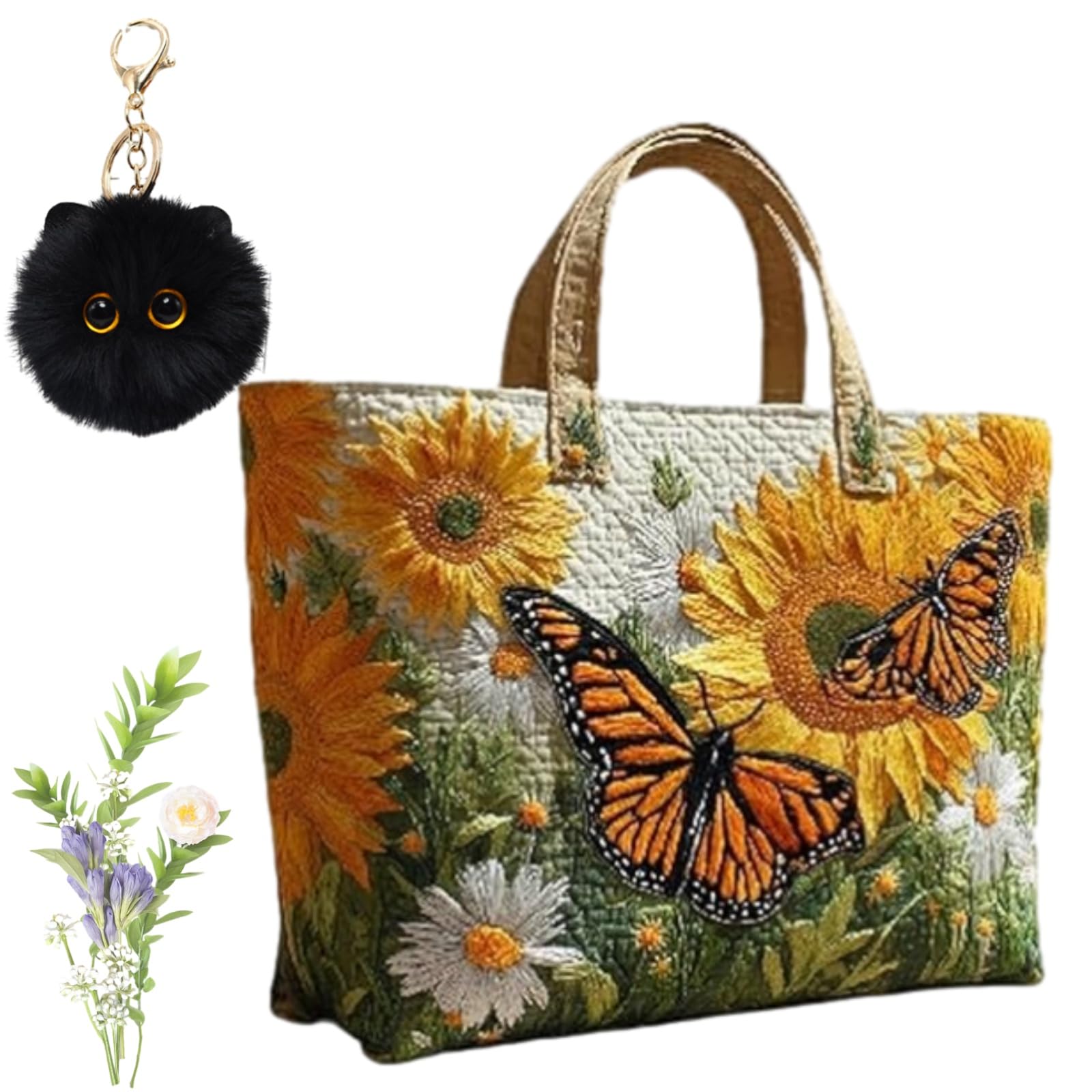 Aiorrax Quilted Bags, Quilted Tote Bag, Quilted Tote Bags for Women, Vintage, Hobo, Lightweight Large Capacity — view 13
