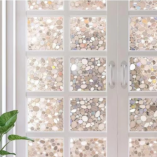 Miniatura 3 de Película decorativa de privacidad para ventana, no adhesiva, reutilizable, control de calor, bloqueo de luz UV, revestimiento de vinilo para