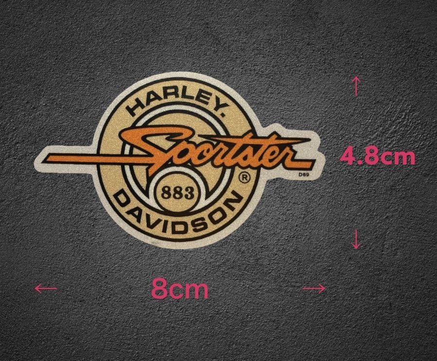 Amazon.co.jp: ハーレー スポーツスター ステッカー シール 反射 約4.8