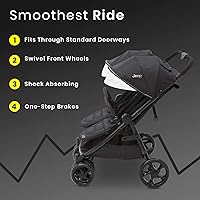 Vista 5 de Jeep Destination Ultralight Side x Side Double Stroller, Midnight