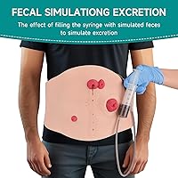 Vista 3 de Kit de entrenamiento para el cuidado de la ostomía del vientre, modelos de estoma para educación médica, kit de modelo de práctica de ostomía