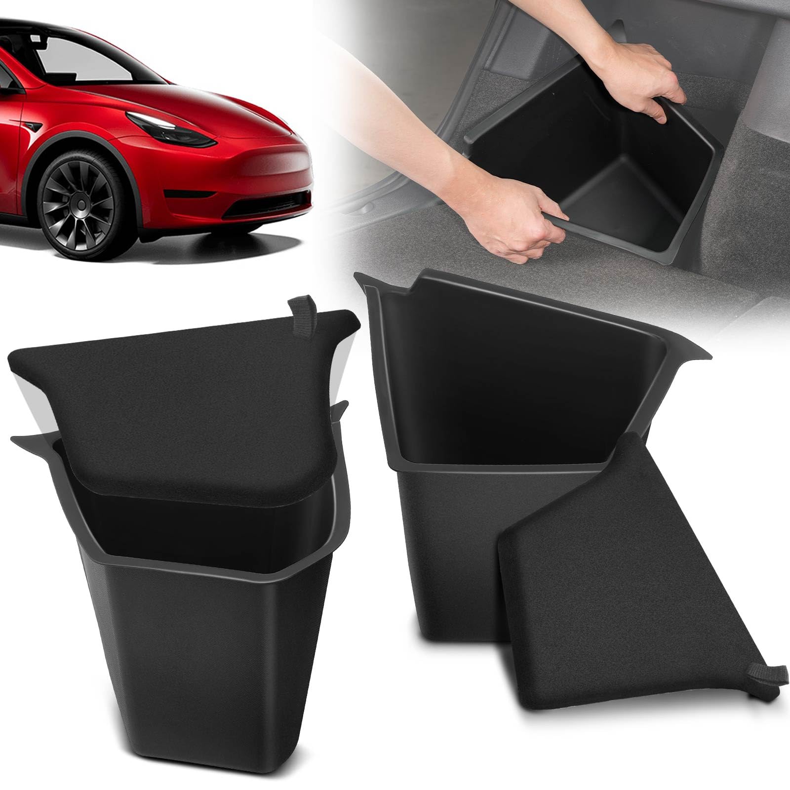 Amazon.com: YHTAUTO 2 Pcs Trunk Side Organizer Storage Box with