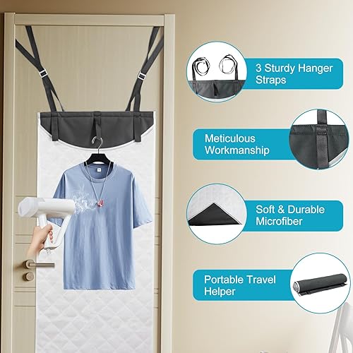 Miniatura 4 de Almohadilla de vapor de doble cara sobre la puerta para vapor de mano, almohadilla de prensa de vapor, tabla de planchar, almohadilla de prensa de