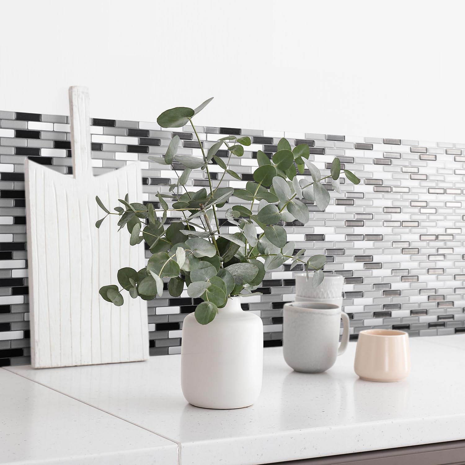 Piastrelle Adesive SMART TILES - 5 Fogli 3D Per Cucina E