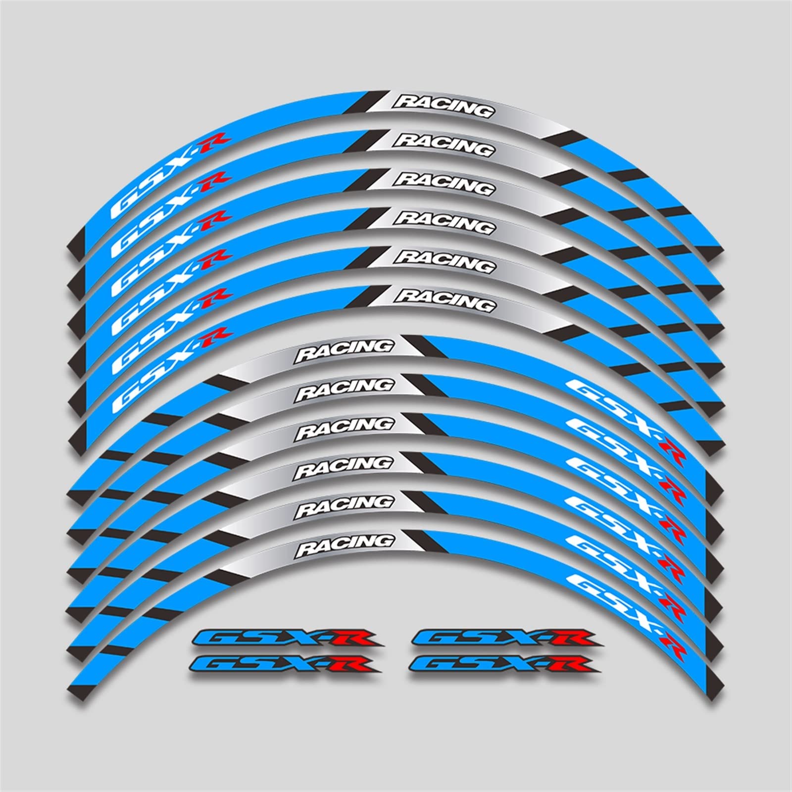 Autocollant roue pour Suzuki GSXR 600 750 bande réfléchissante pour la nuit