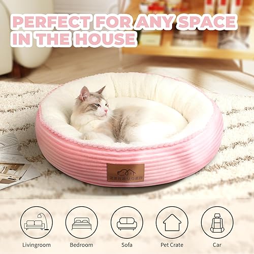 Miniatura 7 de Camas para gatos de interior, camas para perros pequeños para perros pequeños, cama para mascotas, para cachorros y gatitos, extrasuave y lavable a