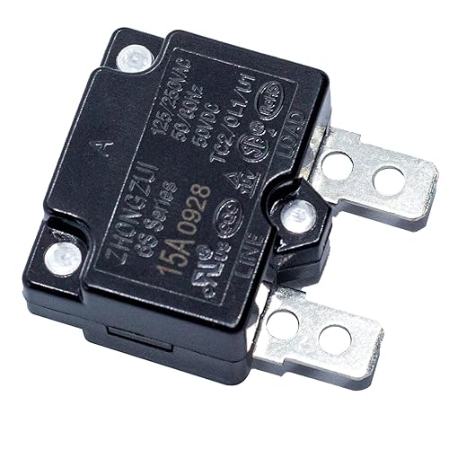 2 unids 15A 125250Vac 50Vdc Relé de reinicio automático 15amp fusible interruptor térmico interruptor interruptor circuito protector de sobrecarga