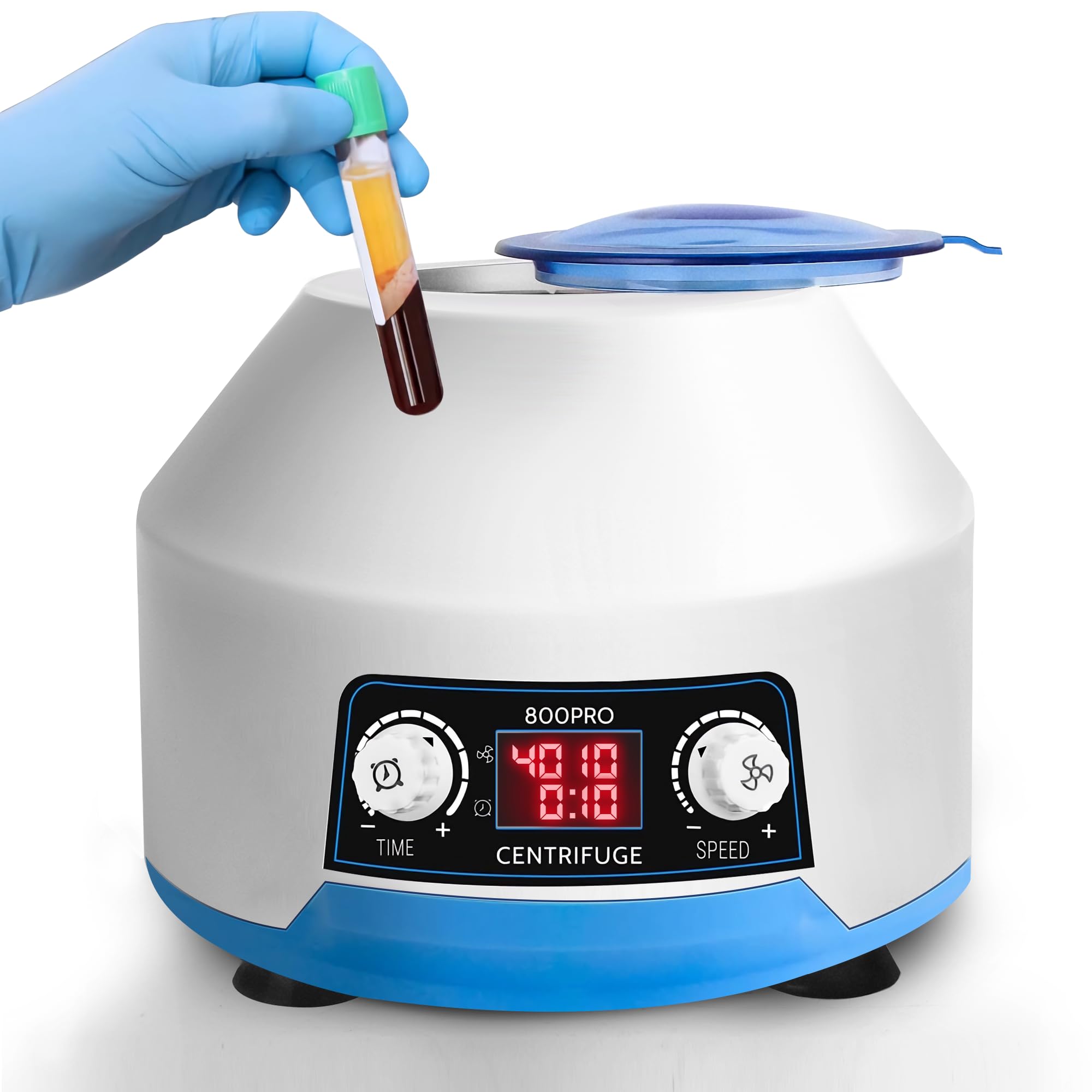 Centrifuga Laboratorio PRP 6x15ml con schermo LCD, 4000rpm Macchina Centrifuga Plasma, 100min Limit, 1953xg, per sangue, plasma, pratica medica-220V