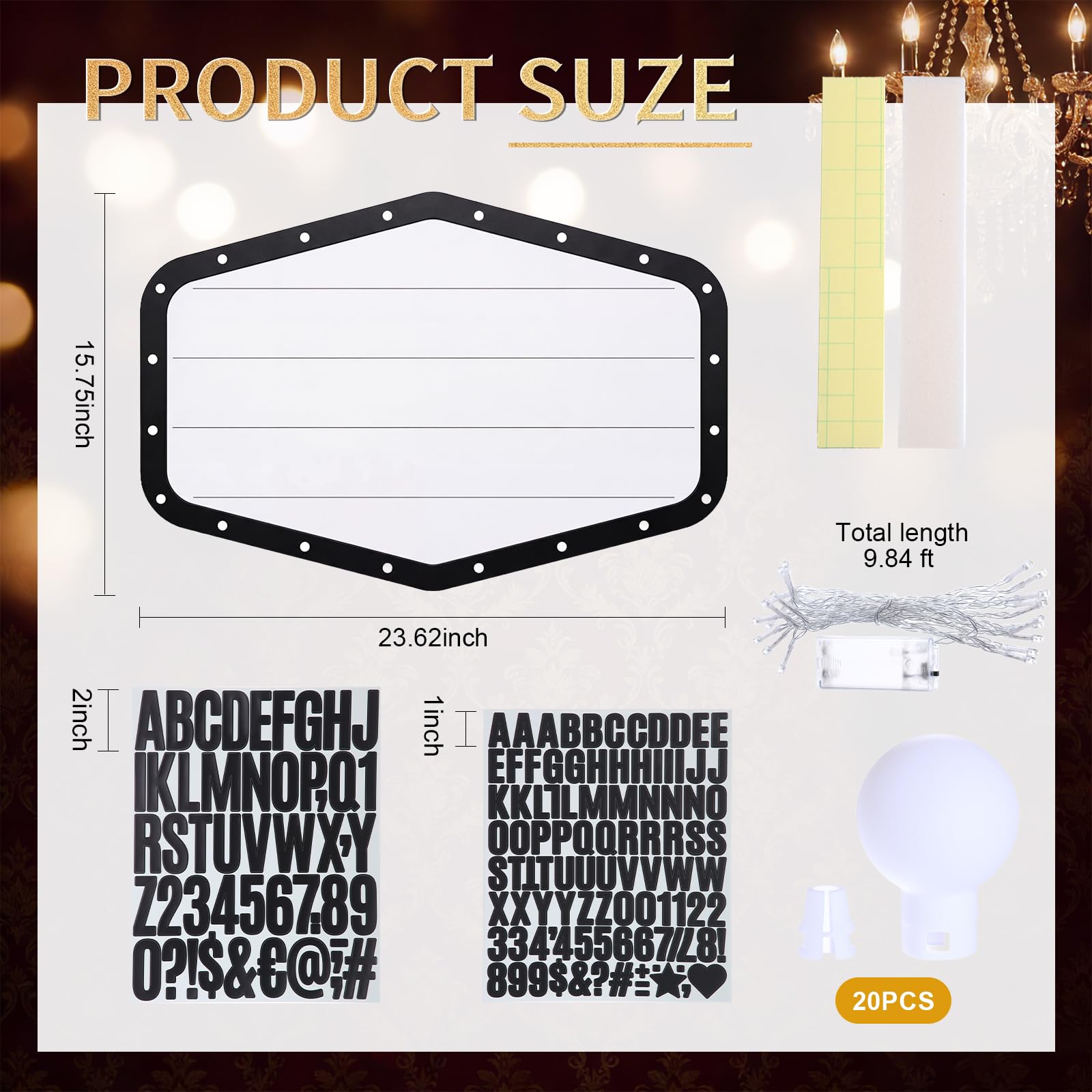 Aurelema Letrero de servicio de botella de boda con iluminación personalizada, letrero iluminado impermeable con letras para novia, compromiso, banquete, fiesta de cumpleaños, discoteca, bar (negro
