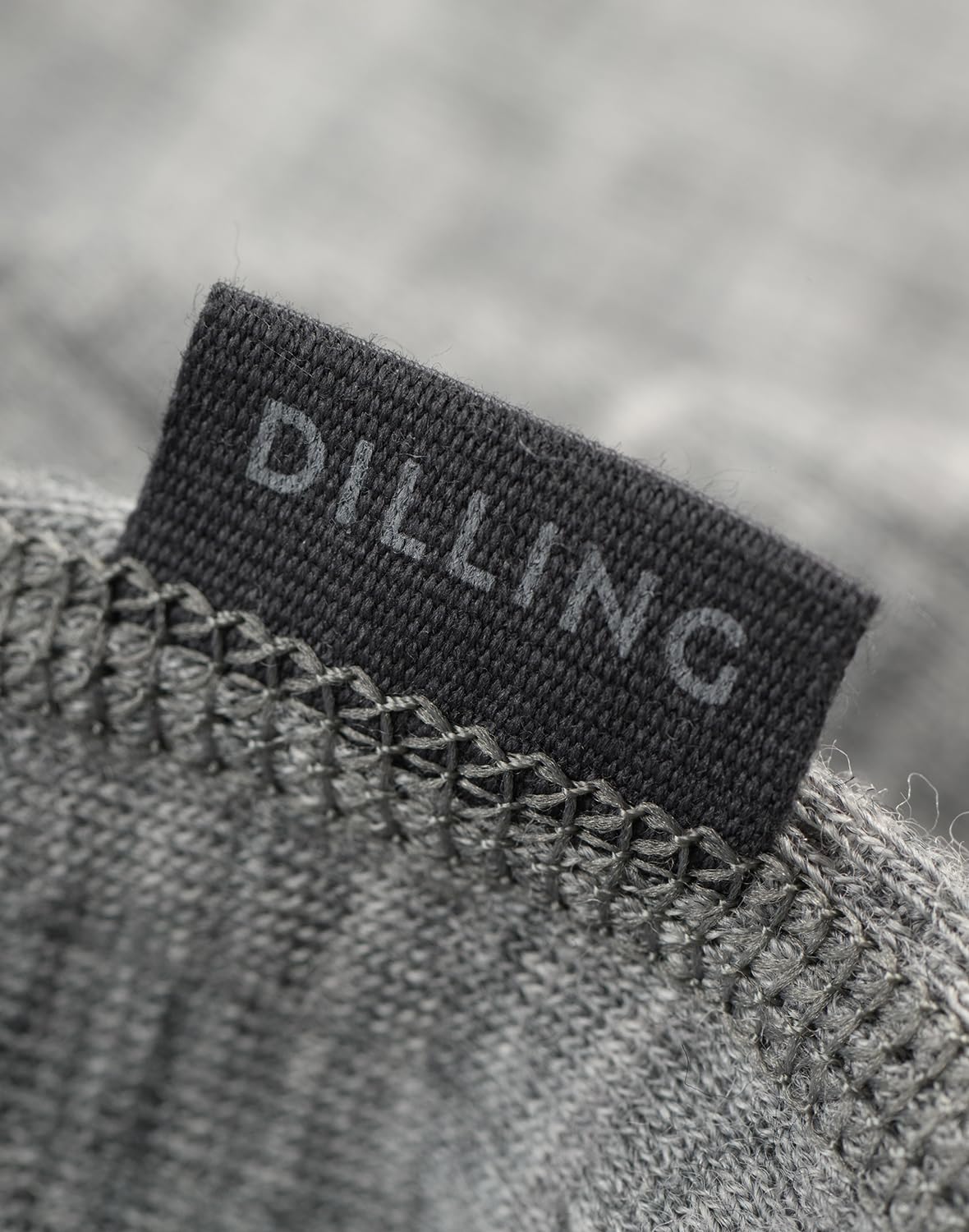DILLING T-Shirt à Manches Longues en Laine mérinos pour Homme