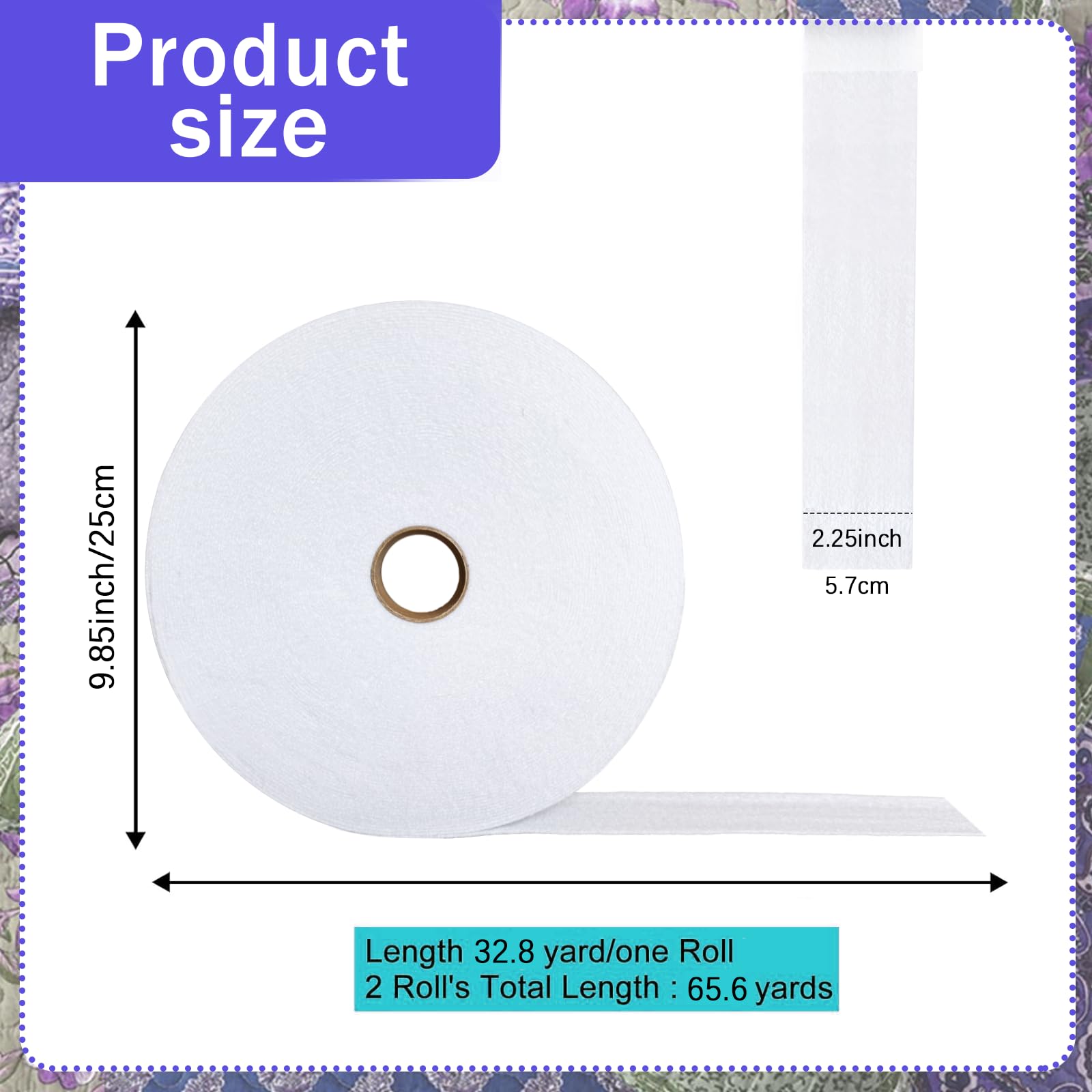 2 Roll 2 1/4 Inch Jelly Roll Batting Strip Total 150 Yard Cotton Blend Batting Strip Needle Punched Cotton Batting Roll Quilt Batting for Braided Throw Jelly Roll Rugs, Purses, Batting Strips