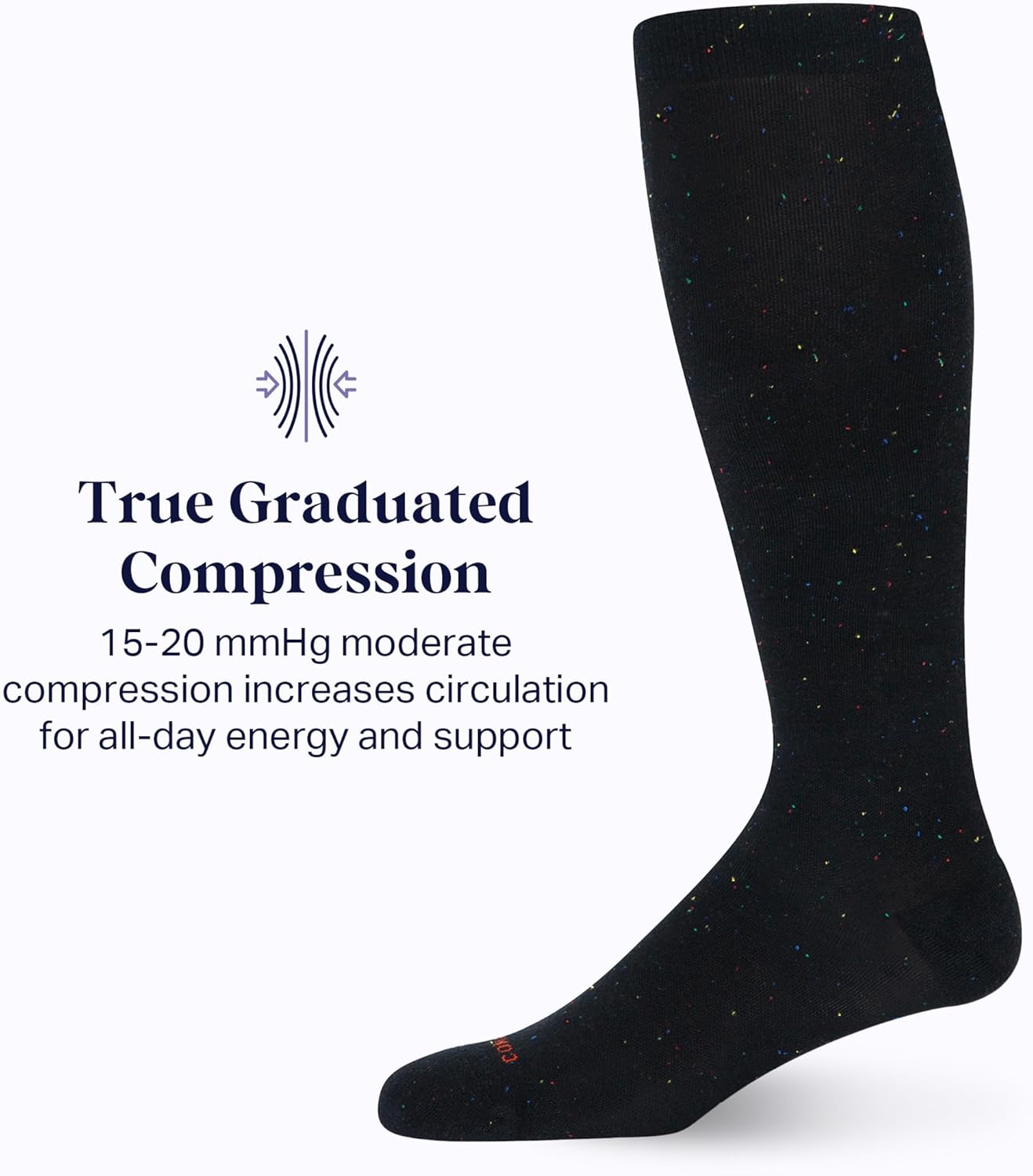 Comrad Premium Cotton Knee High Socks - 15-20mmHg Graduated Compression Socks - Soft & Breathable, Unisex - Image 4