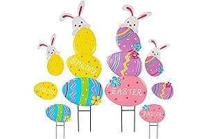 Juegoal Easter Egg Topiary Stakes: Adorn Your Yard with Cheerful Easter Vibes